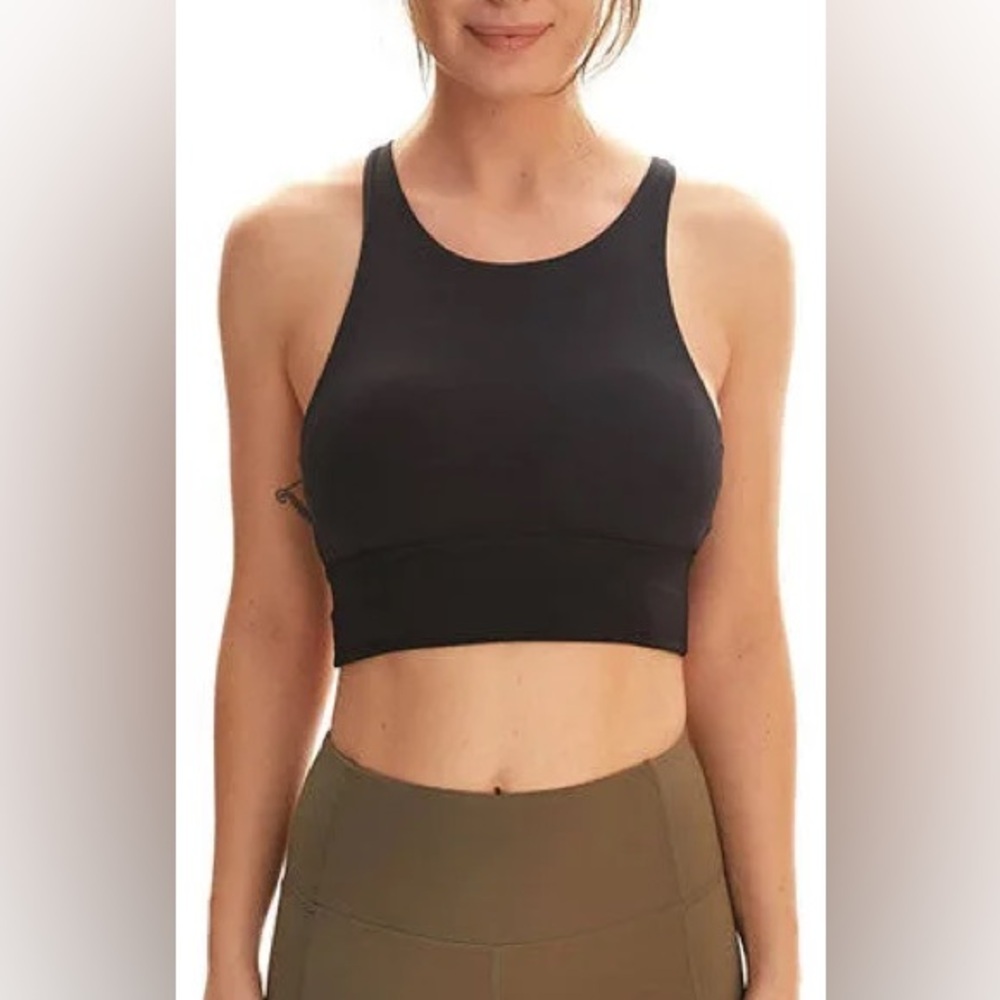 Pact Organic Cotton Bra Top Black Women’s Medium